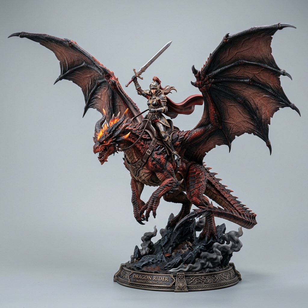 ファンタジー・ドラゴン 騎乗騎士セット