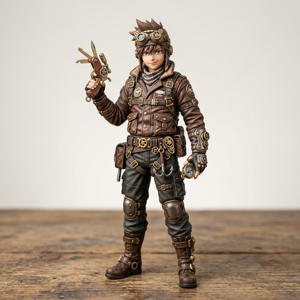 レトロ・スチームパンク 飛行士